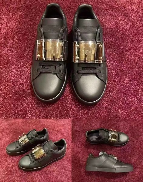 2024 Top Luxury Portofins Sneaker Shoes для мужчин белый черный низкий топ мокля замх