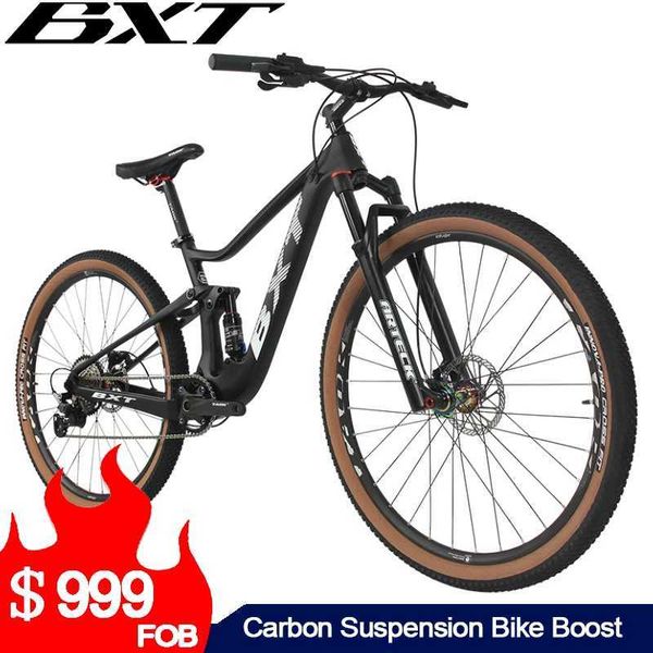 Bike Bike Sospensione Full Carbon Mountain Bicycle Completa 29er 1x11 Speed ​​Carbon MTB Bicycle Front e posteriore Sospensione completa XC Bicycle Completa Q240523