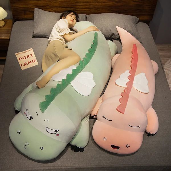 100-140 cm di grandi dimensioni di simulazione Ala Dinosauro Peluga di peluche morbido Pimbole di cuscini giocattoli per cuscini decorazioni per la casa GIRRI GIURMI RAGAZZI DI USMA SEGLI 240511
