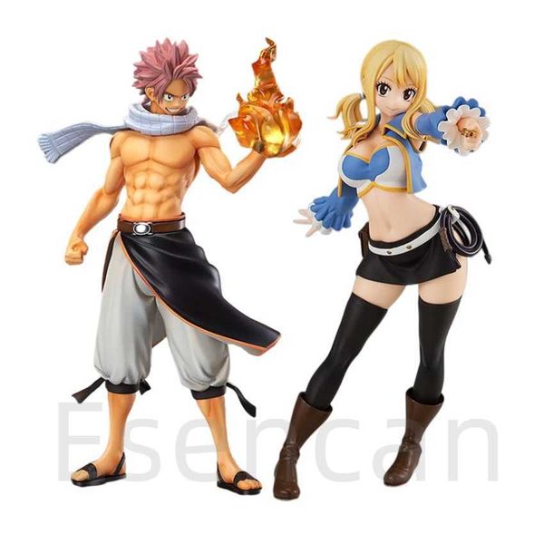 Action Toy Figuren Fairy Tail Finale Serie Lucy Natsu Dragneel Heartfilia Jungfrau PVC Anime Model Doll Sammlung Modell Spielzeug Weihnachtsgeschenke T240521