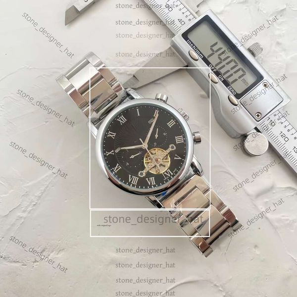 Patekphilippe relógio masculino relógios de safira Big Flywheel Movimento automático de 41mm Size de borracha de borracha confortável Montre de Luxe Gold Watch 2C30