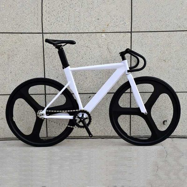 Bike Bikes Bicycle a carrello fisso 700c telaio in lega di alluminio muscolare 48 cm 52 cm da 56 cm con 3 ruote e refuggi V Q240523