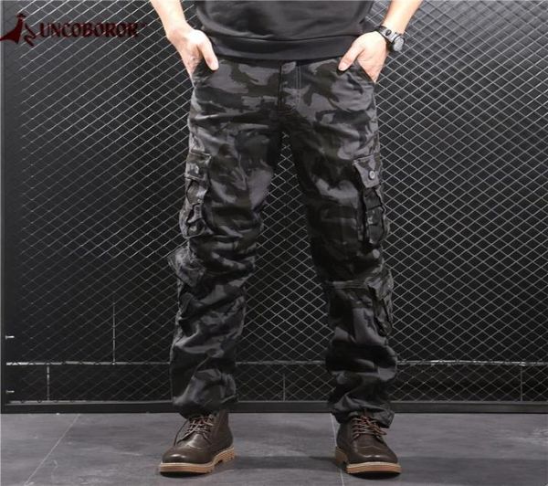 Camouflage Cargo Hosen Männer Multi -Taschen -Baumwoll -Militärt Camo Hosen Armee Hose Männliche Streetwear Overalls Pantalon Homme 2011322932