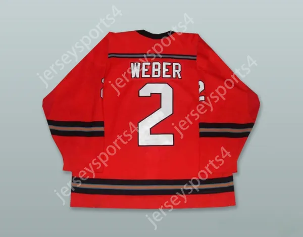 Custom Shea Weber 2 Kelowna Rockets Red Hockey Jersey Top Cucite S-M-L-XL-XXL-3XL-4XL-5XL-6XL