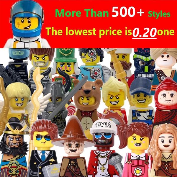 Minifig Toys Building Buildings Buildings Witch Police Worker Character Occupation Mini Bricks Blocks Blocks Toys Gift per bambini fai -da -te