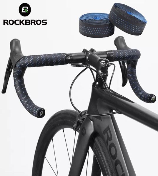 Rockbros Bike -Lenkerband PU Eva Antislip Wrap Weiche atmungsfreie Stoßdämpfer Straßen Bänder Endstange MT Bicycle Grips Cycling Accesso2198286