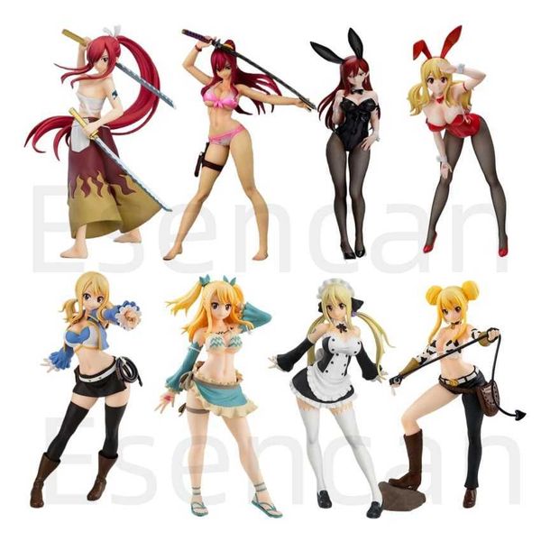 Action Toy Figuren Fairy Tail Finale Serie Lucy Natsu Dragneel Heartfilia Jungfrau Hase Ver Figur PVC Anime Model Doll Sammlung Spielzeug Weihnachtsgeschenk T240521