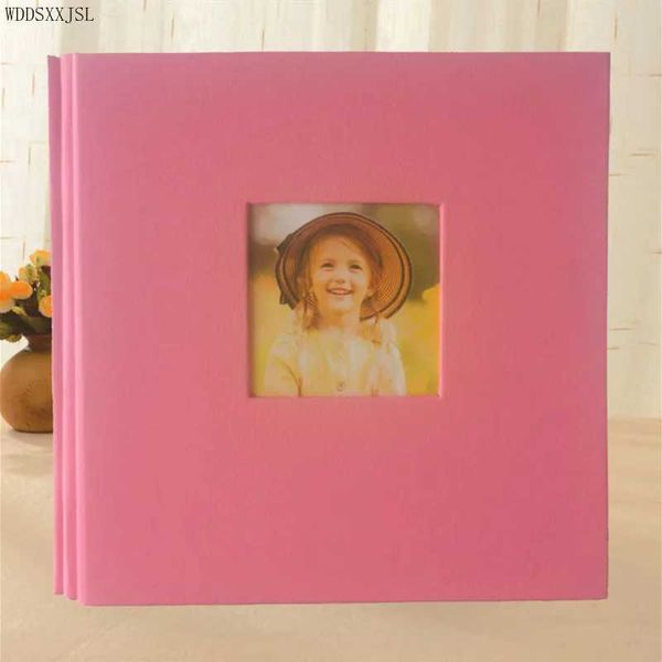Альбом книг ручной работы ручной работы DIY Фотоальбол Souvenir Book Internal Page Self -Adesive Photo -Almem Family Kids Open Window Photo Almam Q240523