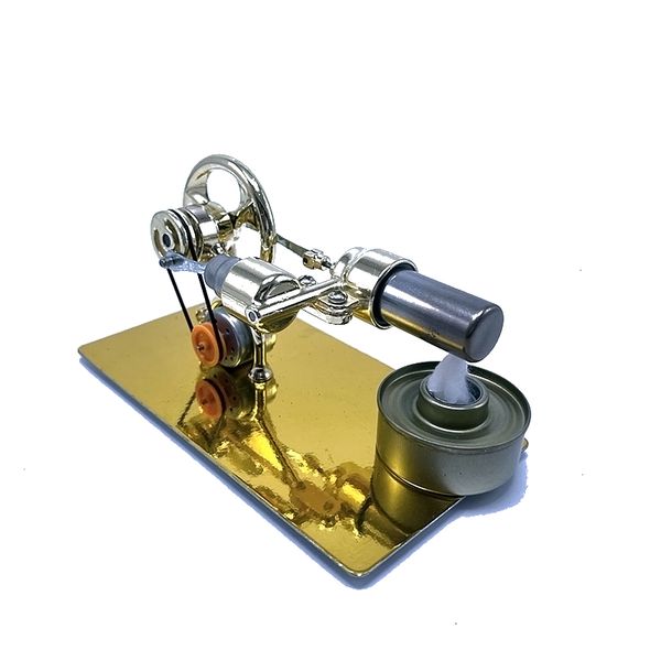 Neuheit Lustiges Wissenschaftsspielzeug kleiner Mini -Dampf Heißluft Stirling Motor Generator Wissenschaft physisches Experiment Kindergeschenk