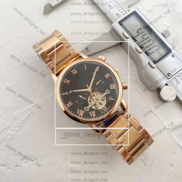 Patekphilippe relógio masculino relógios de safira Big Flywheel Movimento automático de 41mm Size de borracha de borracha confortável Montre de Luxe Gold Watch 29b3