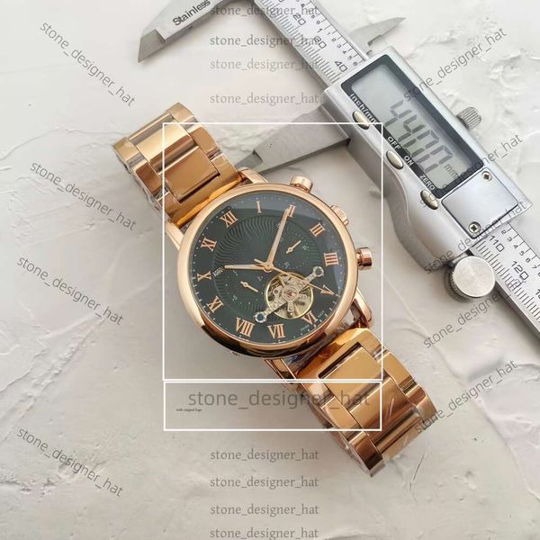 Patekphilippe relógio masculino relógios de safira Big Flywheel Movimento automático de 41mm Size de borracha confortável Tirpada de pulseira Montre de luxe Gold Watch C795