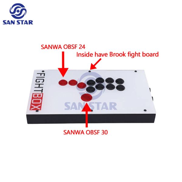 F1 UP5-PS5 Arcade Hitbox Game Controller Fighting Bightbox Joystick King of Fighters Butdons Sanwa для ПК/NS/PS4/PS5/Xbox