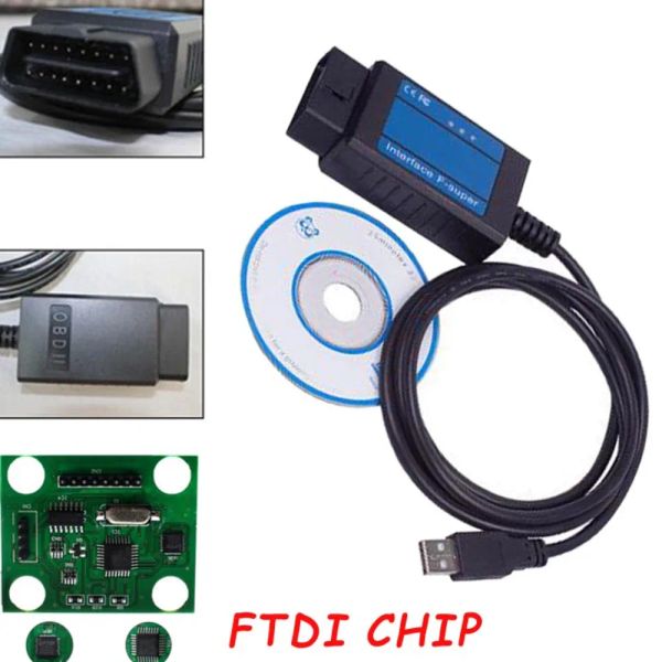 Per Scanner Fiat OBDII OBD2 per Interfaccia F-Super Fiace Strumento di scansione USB per Fiat/Alfa Romeo/Lancia con 3 pin
