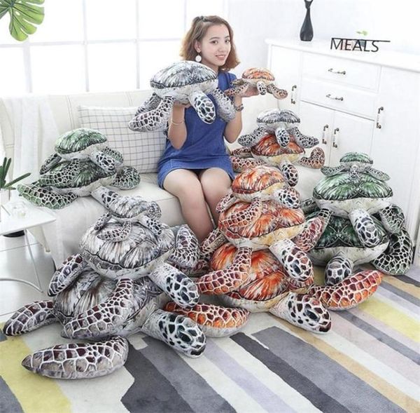 Kawaii Peluche Simulation Turtle Animal Plush Baby Toys Juguetes, наполненные хлопчатобумажными, семейные, диван, подушка, подушка для дома Decor T24858127