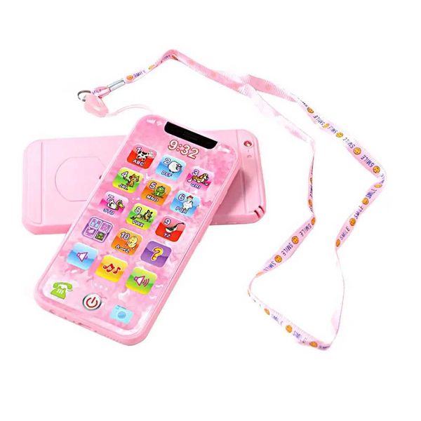 Игрушечные телефоны Мобильные игрушки с музыкой звук розовый электронный учебный смартфон игрушки интерактивные дети в раннем детстве S2452433 S2452433