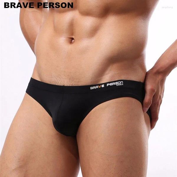 Underpants Men Sexy Underwear Briefs Brave Pessoa Brand Masculino Briete de Nylon para homens B1129