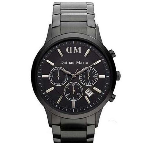 2017 Mens Fashion Classic Chronograph Gunmetal Ion Steel Black Men's Men's Watch AR2453 AR2460 AR2461 Box originale 280R