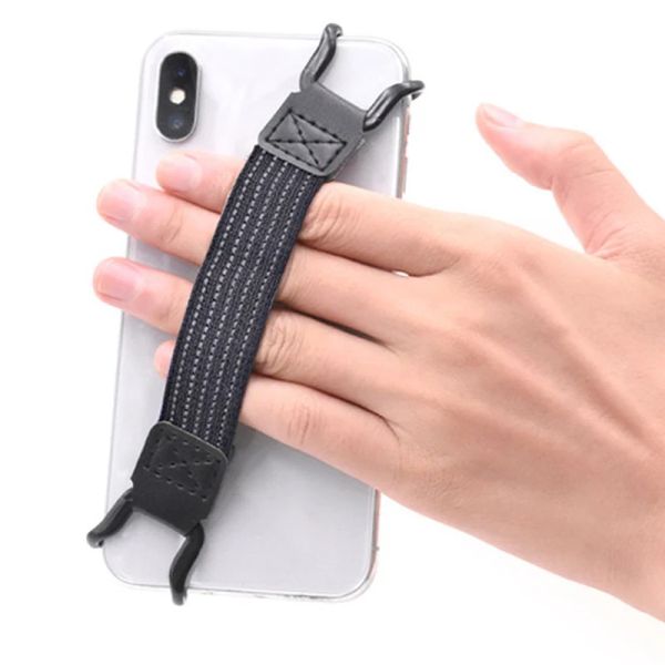 Suporte de faixa elástica universal anti-grop tocador de faixa com uma mão Operação de dedo Grip de suporte Tablets Smart Acessórios Smart Acessórios