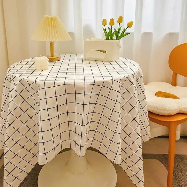 Tischtuch Flannelette Tischdecke Ins idyllisch Schreibtisch Rund Tee Little frische Studenten Schlafsaal Handtuch Blau
