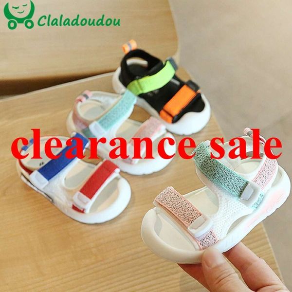 12-15,5 cm Mesh Jungen Jungen Mädchen 0-3 Jahre Kleinkind Strand Sandalen Flats Mädchen Anti-Schlupf-Sommerschuhe für Kleiderwanderer L2405