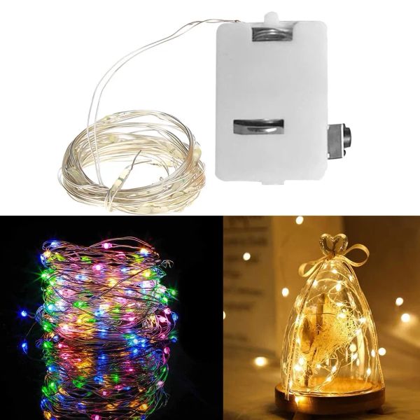 Luz de cordas eletrônicas 3 Modos LED Fairy Lamp Garland Multi Color String Lâmpada Lâmpada de Natal Destas de Jardim Decoração de Jardim LL