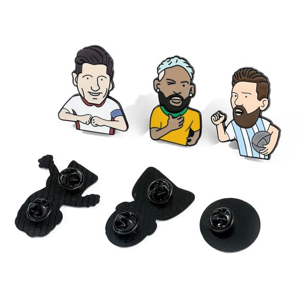 Neue kreative Fußball Emaille Pins Serie Soccer Games Abzeichen Brosche für Schmuckzubehör Geschenk für Fans Freund