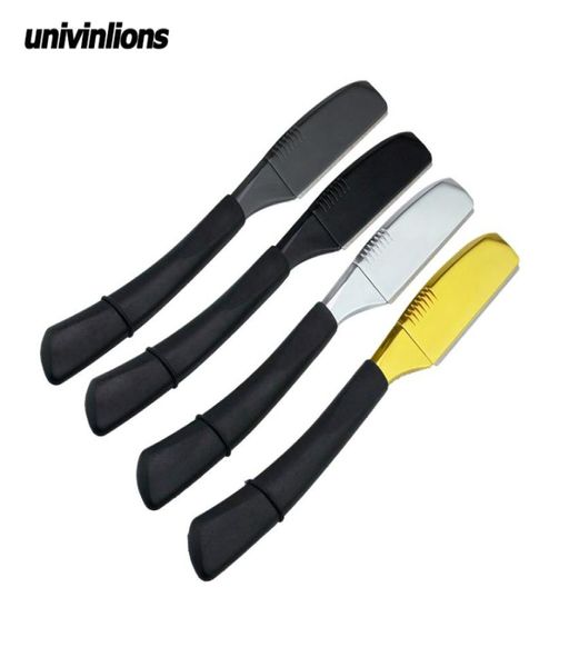 6Quotunivinlions Gold Silver Blades Drivery Razor Stick for Men Women Barber Radifio Knife Spring Design Face Assa a bordo BO5860386