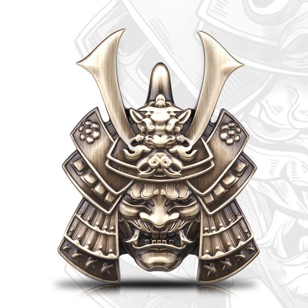 Samurai giapponese Hannya Metal Auto adesivi Emblema BASSO CALDO STHEGNO Pranjna Gunmetal Trunk Auto Accessori per moto