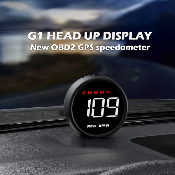 G1 CAR HUD OBD2 GPS Computer a bordo Display Digital Head Up Display Auto SpeedMeter Speed Parature Proiettore per tutta l'auto