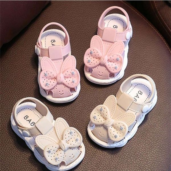 Сандалии новорожденных девочек Summer Bowknot обувь против Slip мягкая подошва сандалия детская детская добыча для малышей аксессуары L2405
