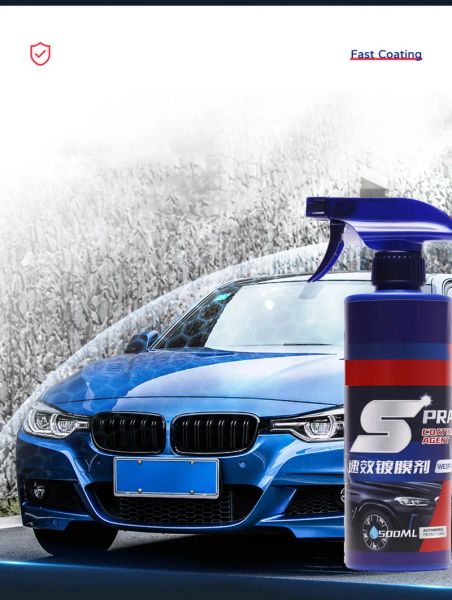 500 ml Schnelle Keramikbeschichtung für Autofarbenkristall Wachsspray Nano Hydrophobe Flüssigkeitspolymer Ooleophobe Anti -Regen -Auto -Pflege