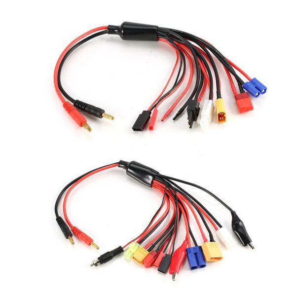 8 in 1/11 in 1 Lipo -Batterie Multi -Lade -Stecker Konvertierkabel Leitung für IMAX B6 B6AC Ladegerät RC Car Flugzeug Ersatzzubehör