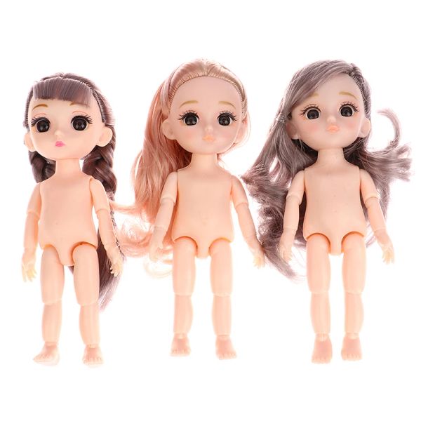 6 дюймов 8 баллов творческая кукла 17 см ню детские подвижные соединительные кукол игрушки мини -16 см BJD Baby Girl Boy 1/12 обнаженное обнаженное тело