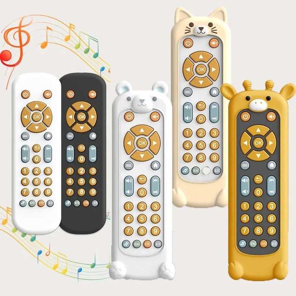 Игрушечные телефоны 2024 Детский симуляционный телевизор Дистанционное управление игрушка с музыкой и осветительными детскими игрушками 1-3-летняя детская игрушка S2452433 S2452433