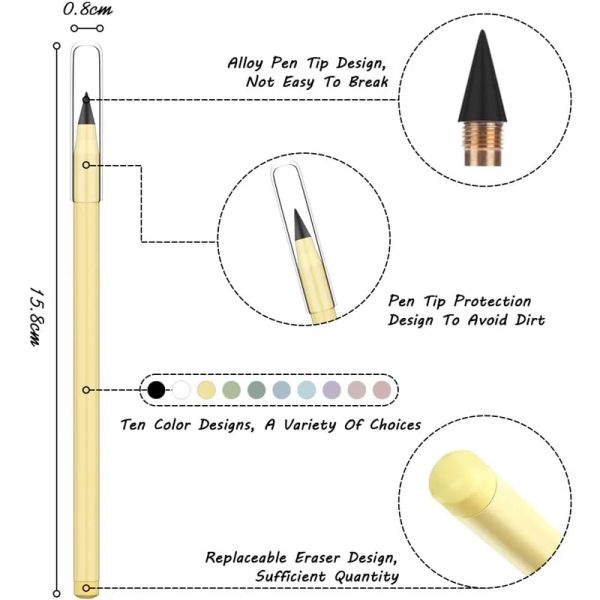 Nuova tecnologia Infinity Pencil con gomma kawaii illimitata scrittura matite eterne e regali Art Supplies School Stationery