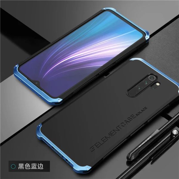 Armatura in metallo in metallo Shockproof Telefono Custodia per Xiaomi Redmi Note 8 Pro 5A 6 7 Fundas di copertura protettiva in plastica dura