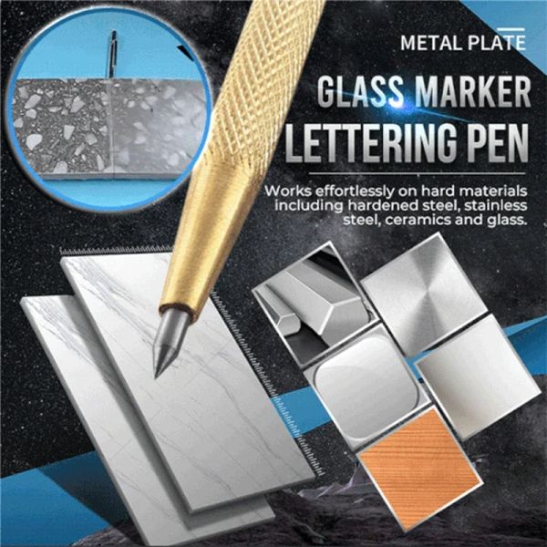 Penna di incisione in metallo diamante in metallo in carburo pennino penna per vetro in ceramica in metallo in legno di incisione
