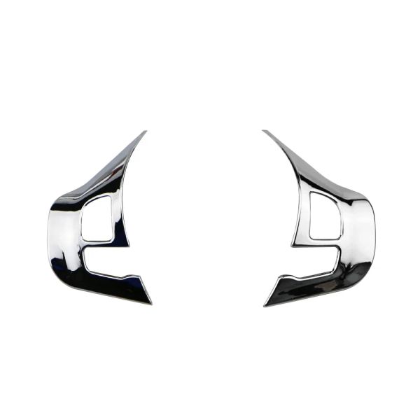 Coperchio di rivestimento a rivestimento lucido Emblema Adesivo del volante per decalcomanie per Peugeot 208 2008 2014-2018 Accessori interni