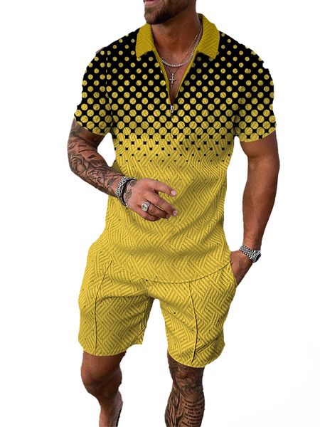 Ultima polo di alta qualità all'ingrosso per uomo maglietta da calcio camisa design casual polo estivo set di abbigliamento design a due pezzi Slip corto Shorts