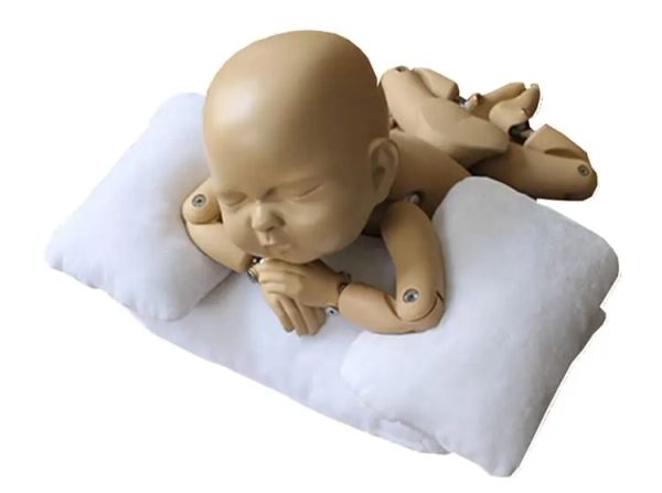 Recém -nascido Fotografia Props Infantil Fotografia de Baby Kid Posing Photo Shoot Studio Pousecador Velvet Velvet Nursing Pillow