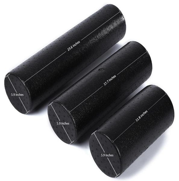 All'ingrosso-EPP 30 cm 45 cm da 60 cm di palestra yoga Esercizi di massaggio fitness Roller per rilassamento muscolare e terapia fisica Black1518277