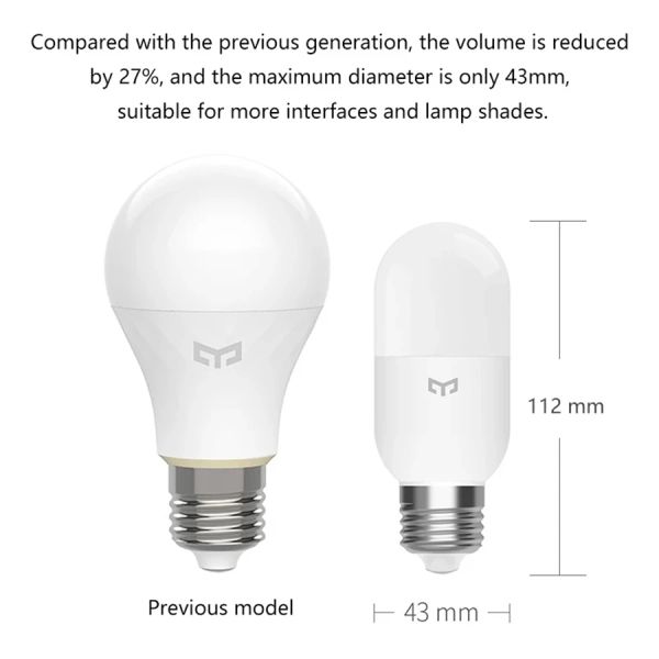 Yeeelight Smart LED BULB M2 Bluetooth Mesh E27 E14 Lâmpada Dimmível Bulbos de Coloração de App App Controle para Mi Homekit