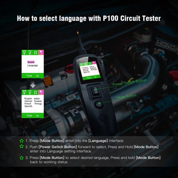 Лучший EC150 P100 Pro Power Scan Car Electric Cupr Tester Diagnose Car 12 В 24 В аккумулятор.