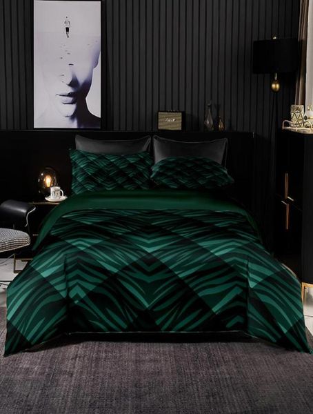 Наборы постельных принадлежностей абстрактно стиль зеленый рисунок одеял в одежде 264x228 с набором для кровати с набором для кроватей Set Set Set3280255