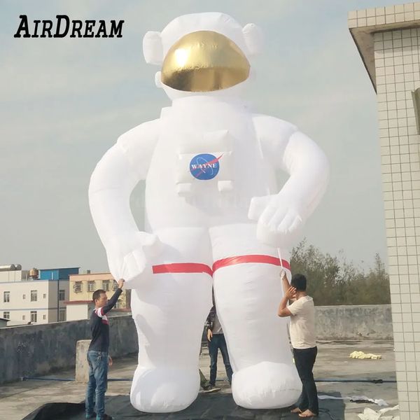 All'ingrosso 26 piedi gigante gonfiabile astronauta astronauta spaziatore pilota spaziale uomo costume con illuminazione a led per la festa eventi di promozione