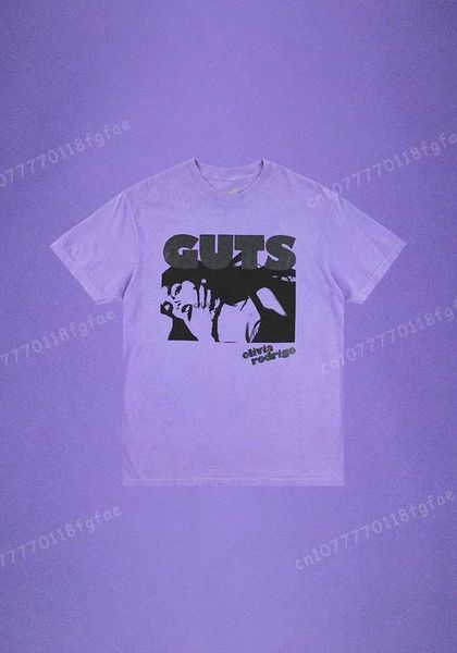 Мужские Polos 2024 или Guts World Tour Black футболка Retro высококачественные мужские мужские мужские футболка с короткими рукавами топ S52701
