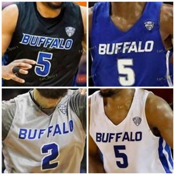 NCAA College Buffalo Basketball Jersey 23 Jamon Bivens 24 Tra'von Fagan 33 Nick Perkins 41 Brock Bertram Custom Stitched