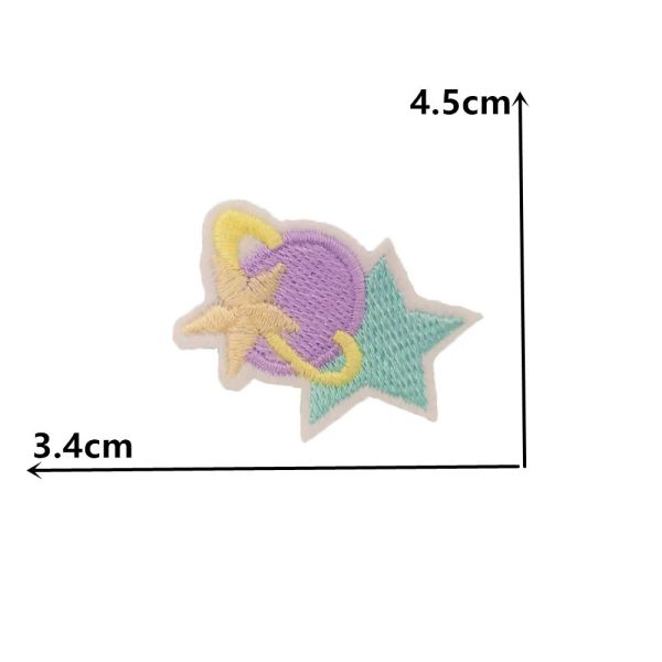 Star Pattern Remodery Hot Melt Melt Adesive Adesive Abbigliamento Tessuto può essere cucito riparazione di un foro cerotto di abbigliamento decorativo