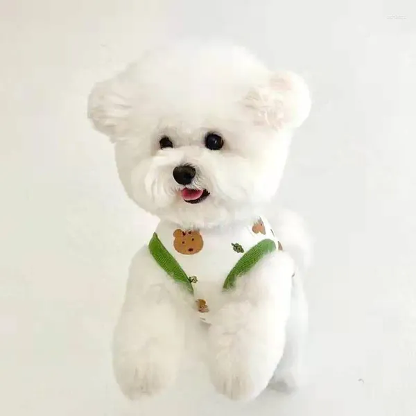Hundekleidung Frühlings- und Sommer -Bottom -Hemd Haustier Teddy Bikini Panda Mimi Pommerian General Schnauzer kleine Welpenkleidung