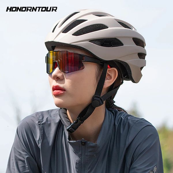 Honatour per il casco per ciclismo unisex monopezzo del casco da bici da strada per adulti si adatta a 57-62 cm Casco di ciclismo traspirato Ultra-Light 240527